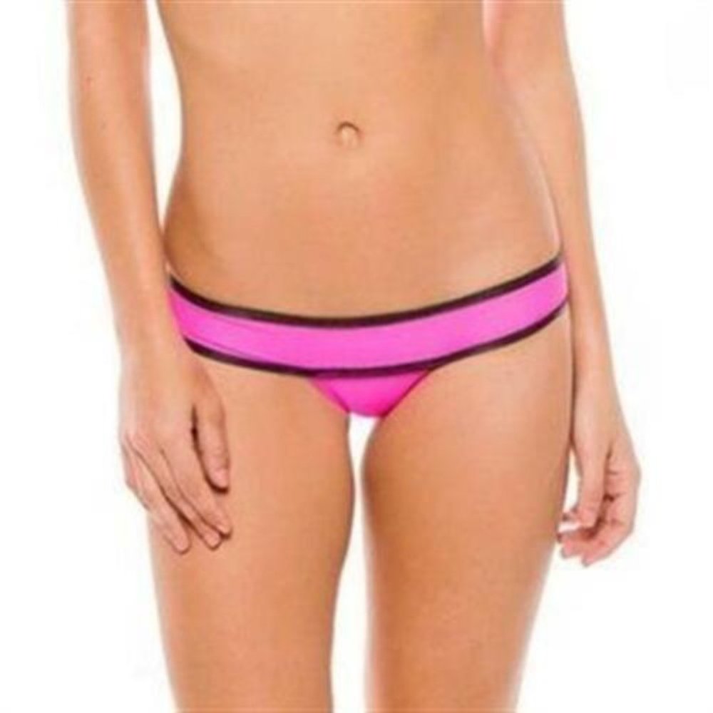NWT Pilyq Neo Block banded teeny bikini bottom Size L